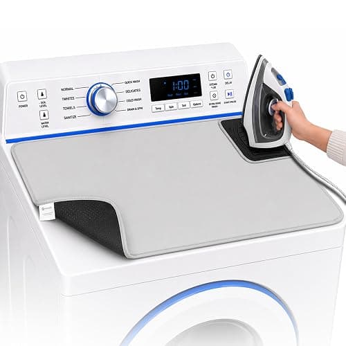 Handy Laundry Portable Ironing Mat - Easily Change Any Flat Surface into an Ironing Board. Features Silicone Slip Resistant Iron Rest to Safely Place Your Hot Iron. Easy to Take Along When Traveling. - Image 1