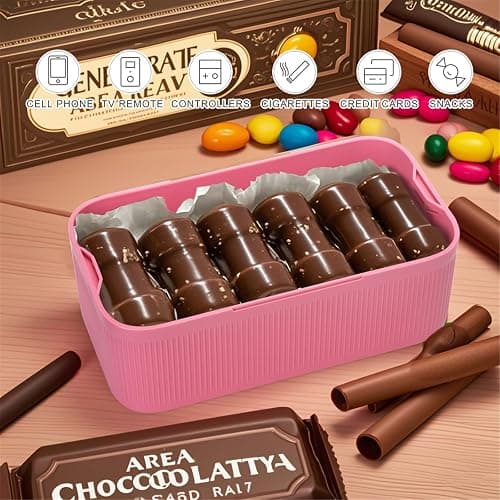 EMLTHORY Medication Lock Box,Small Lockable Storage Box with Combination Code for Phone,Medicine Safe,Food, Home,Refrigerator,Office,Personal Items,Travel,Gift,Pink thumbnail 7