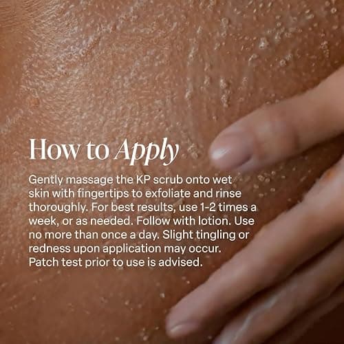 Saltair KP Body Scrub | Fragrance-Free 5% Glycolic Exfoliator | 10 oz | fruit Acid and physical exfoliants for rough-feeling areas and a smoother shower regimen thumbnail 4
