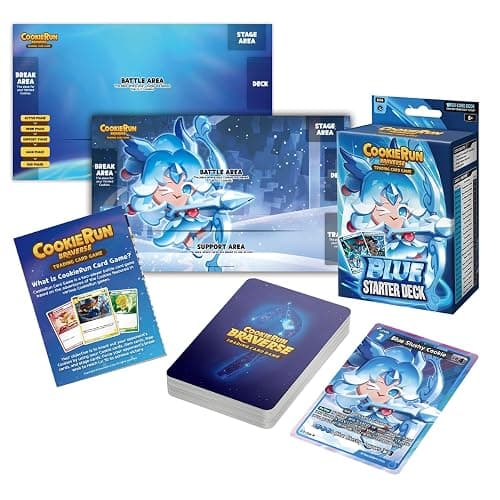 CookieRun Trading Card Game: Starter Deck Blue | 2 Player Competitive TCG | 20 Minutes | Includes 60 Cards - Image 1