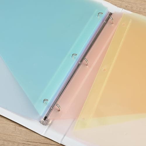 Mr. Pen- Binder Dividers with Pockets and Tabs, 8 Pack | Dividers for 3 Ring Binder with Pockets, Pocket Dividers for 3 Ring Binder with Tabs, Binder Dividers with Tabs and Pockets thumbnail 7