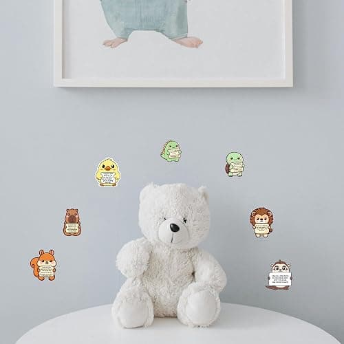 100PCS Emotional Support Animal Stickers by Puraesla– Affirmation Sticker Pack for Adults or Kids Cute Inspirational Buddies for Water Bottles, Laptops, Phones, Positive Quote Vinyl thumbnail 8
