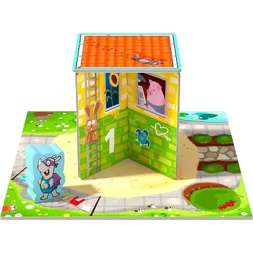 HABA 306193 My Very First Games – Rhino Hero Junior - A Cooperative matching and stacking game for ages 2+ (Made in Germany) thumbnail 4