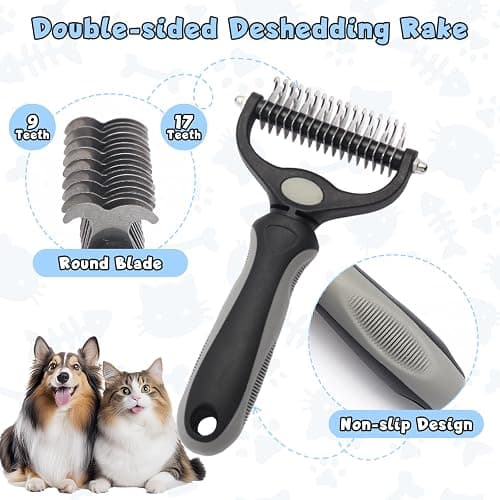 Dog Brush for Shedding,5 Pack Dog Grooming Kit,Dematting Comb,Dog Nail Clippers,Shedding Large Dog Brushes,Cat Brushes for Long Haired Cats,Cat comb,Dog Nail Trimmer thumbnail 4