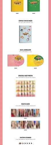 STAYC TEENFRESH 3rd Mini Album CD+POB+Folding poster on pack+Photobook+Comic lyrics book+4cut photo+Photocard+Tattoo sticker+Message card+official fragrance+Tracking Sealed (SET(ARCADE+BUBBLE)) thumbnail 3