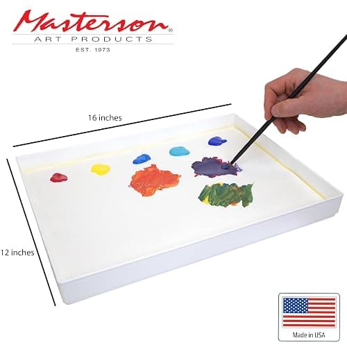 Masterson Sta-Wet Premier Palette Airtight Paint Palette Keeps Paint Fresh for Days, Made in USA Masterson Sta-Wet Premier Palette thumbnail 2