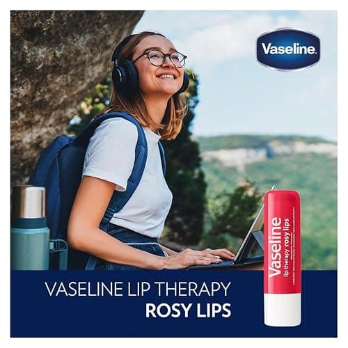 Vaseline Lip Therapy Rosy Lips 8-Pack – Moisturizing Lip Balm, Tinted, 0.16 Oz Ea thumbnail 5