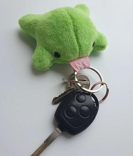 Agromusk Cute Frog Keychain,Kawaii Frog Plush Keychain,Green Frog Purse Bag Charms Funny Frog Decor Car Keys Gifts thumbnail 8
