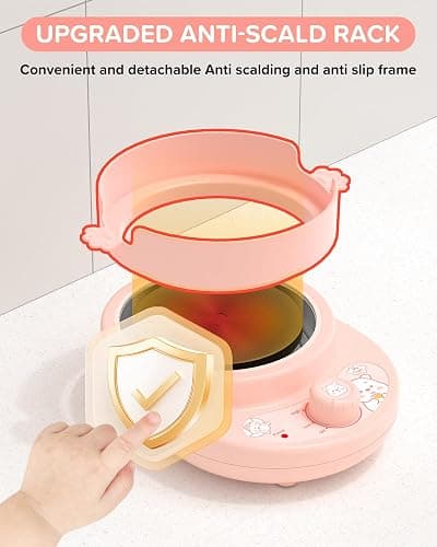 Gotoofun Kids Cooking Sets Real Pink Play Mini Kitchen, Safe Real Food Making Knife Set for Children 8-12 Girls Toddler Montessori Toys thumbnail 7
