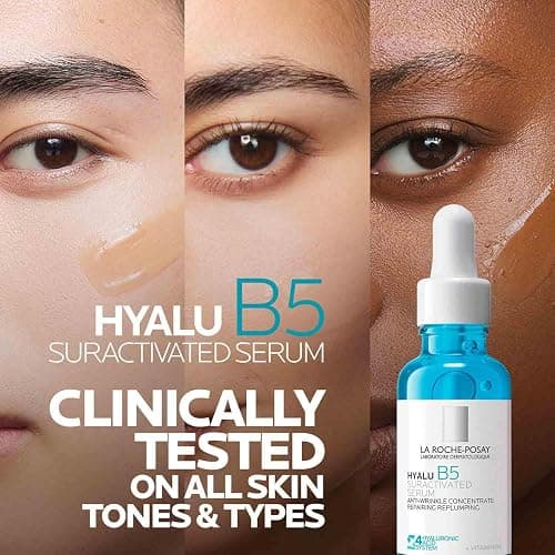 La Roche-Posay Hyalu B5 Suractivated Hyaluronic Acid Serum for Face, Vitamin B5 + Hyaluronic Acid + Glycerin, Hydrating Serum Visibly Plumps Skin, Sensitive Skin Safe, Anti Aging, Oil-Free thumbnail 6