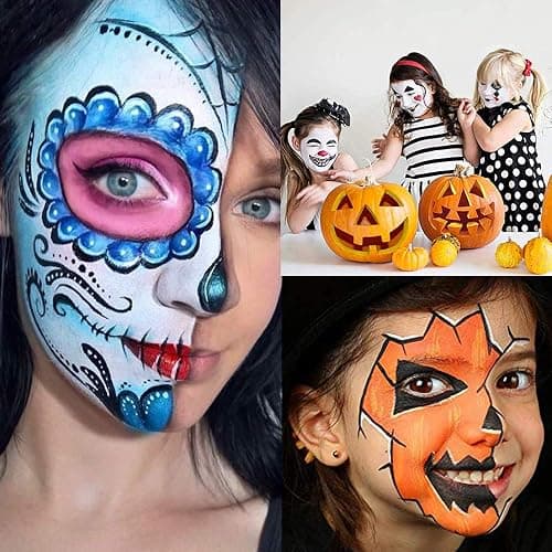 UCANBE Face Body Paint Oil, Professional 15 Colors FX Makeup Palette- Non Toxic Hypoallergenic Safe Facepaint for Halloween, Cosplay Costumes, Parties and Festivals thumbnail 5