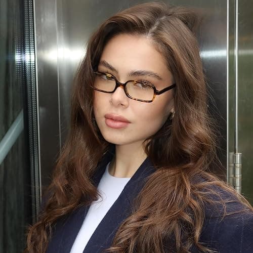JUDOO Retro Rectangle Sunglasses for Women Men Narrow Vintage 90s Square Sunnies Rectangular Sunglasses Slim Cute Glasses thumbnail 5