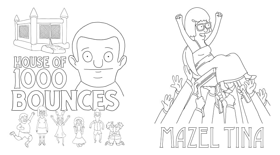 The Official Bob's Burgers Coloring Book thumbnail 2