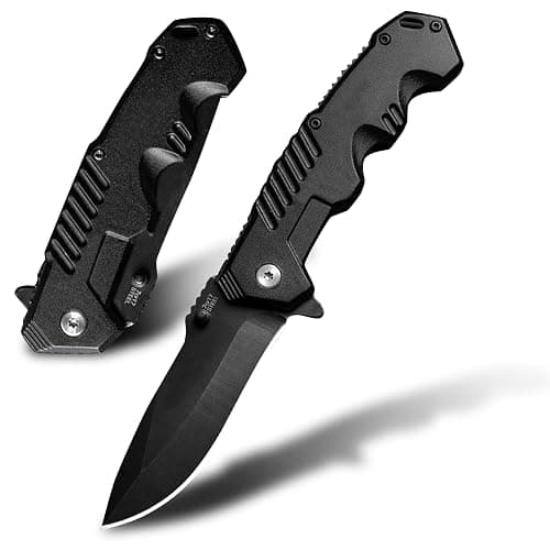 AOSILEY Pocket Folding Knife with Stainless Steel Point Lock Blade Knives and Lightweight Lockback Multi-Tool for Camping, Outdoor, Hunting，Survival and EDC - Image 1