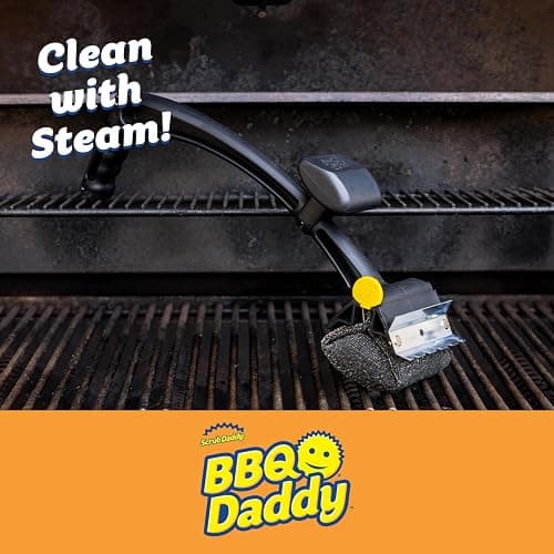 Scrub Daddy BBQ Daddy - Brosse de Nettoyage pour Barbecue avec Grattoir et Décapsuleur, Brosse Nettoyage Barbecue, sans Poils Métalliques avec FlexTexture, Brosses à BBQ, Accessoires de Nettoyage thumbnail 2
