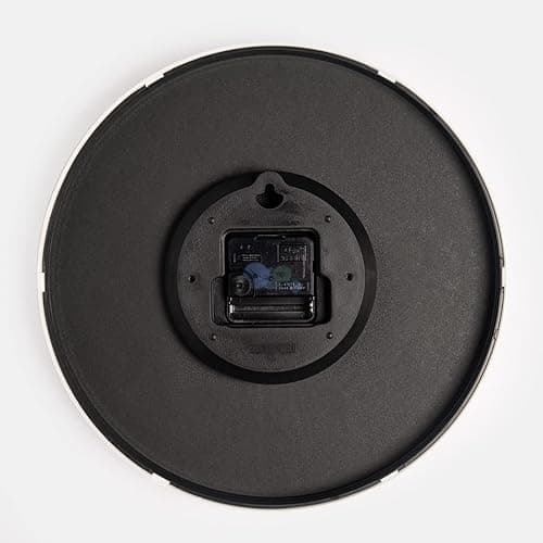 OHS Silent Wall Clock Non Ticking Wall Clock for Bedroom Large Wall Clock Kitchen Living Room Office, Round Modern Decorative Home Décor Readable Numbers Quartz, Grey - Charcoal Grey - H: 29cm, W: 29cm, D: 4.5cm thumbnail 7