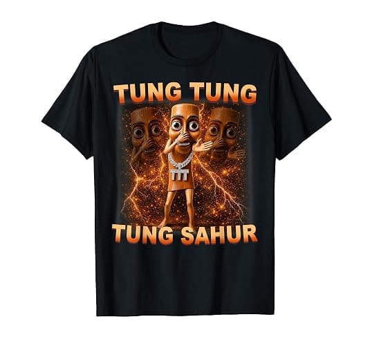 Tung Tung Tung Sahur is Calling Scuba Dance Meme for Kids T-Shirt - Image 1