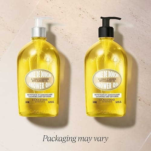 L'OCCITANE Almond Shower Oil, Cleansing Body Wash & Shaving Base, Vegan | Purifies & smooths, non-drying, milky lather, gentle, nourishes, versatile, daily use, self-care essential, luxury skincare thumbnail 2