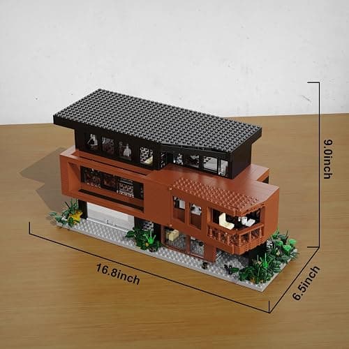 House Building Set Compatible with Lego Architecture Blocks Romance Films Fans House Creative Present for Adult Halloween Christmas Valentine (864 Pcs) thumbnail 3