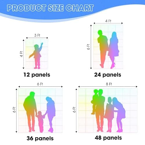 Black Shimmer Wall Backdrop 24 Panels Cover 4 x 6 Ft, Photo Backdrops for Wedding,Graduation,Anniversary,Birthday,Party Decoration thumbnail 5