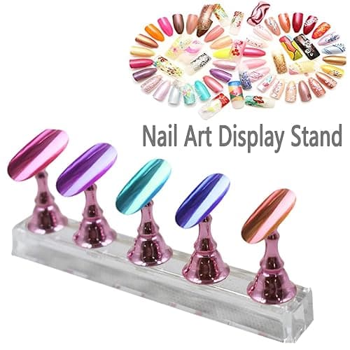 Acrylic Nail Display Stand, Nail Holder Magnetic Nail Tip Practice Stand Nail Tip Holders Base Professional Nail Tools for DIY Nail Salon and Practice Manicure thumbnail 3