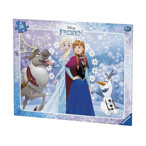 Ravensburger Kinderpuzzle - 06141 Anna und ELSA - Rahmenpuzzle für Kinder ab 4 Jahren, Disney Frozen Puzzle mit 40 Teilen thumbnail 2