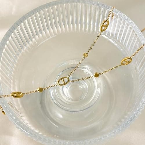 Awlve Collier LONG MAILLE MARINE Collier y Acier Inoxydable Sautoir Plongeante Femme thumbnail 6