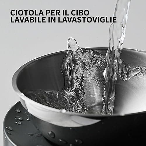 PETKIT Cybertail Ciotole per Gatti, Ciotola Rialzata,in Acciaio Inossidabile,Inclinata,Antiscivolo,Anti Fuoriuscita,per Gatti e Cani di Piccola Taglia thumbnail 6