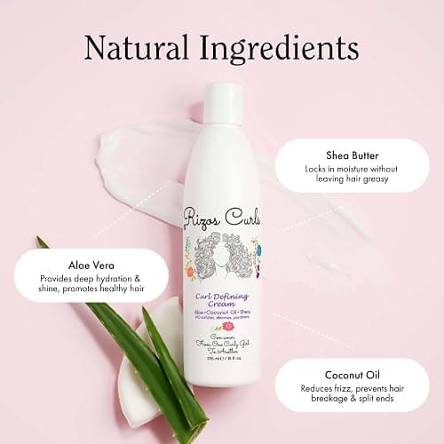Rizos Curls Trio Bundle, Hydrating Shampoo & Deep Conditioner & Curl Cream Bundle, Gently Cleanse and Hydrate Curly Hair, Style & Define Curls for Frizz Free Volume, For All Curl Patterns 2a - 4c thumbnail 5