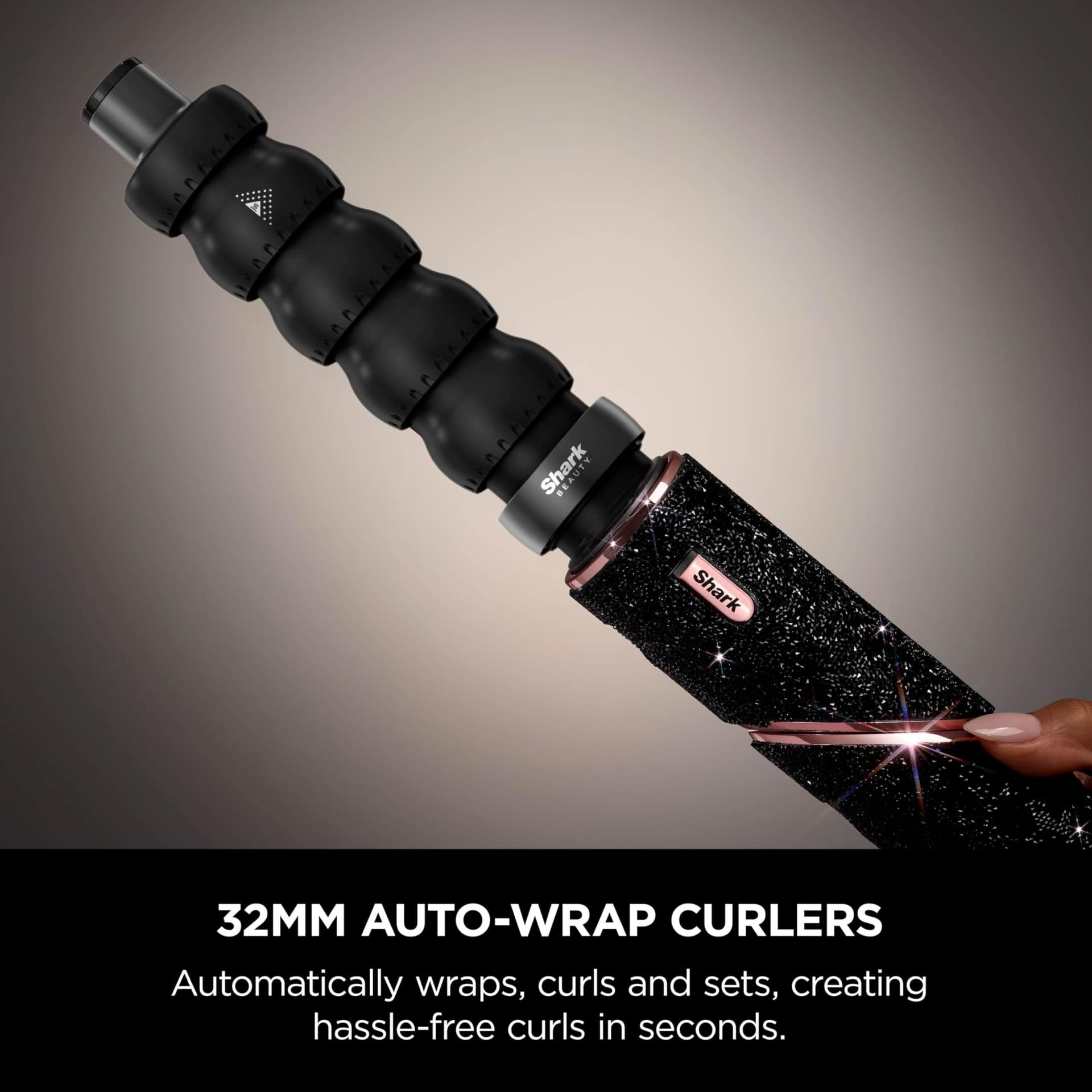 Shark FlexStyle Air Styling & Drying System, No Heat Damage, For All Hair Kind, Hair Dryer & Styler, Twist to Transform, HD446JB, Black Sparkle Limited Edition thumbnail 7
