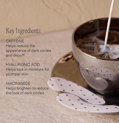 + Lux Unfiltered - Iced Latte Cooling Under Eye Patches - Eye Masks | Caffeine, Niacinamide & Hyaluronic Acid Eye Mask (10 Pairs) - Depuffs, Brightens Dark Circles, Hydrates - Vegan, Cruelty-Free thumbnail 4