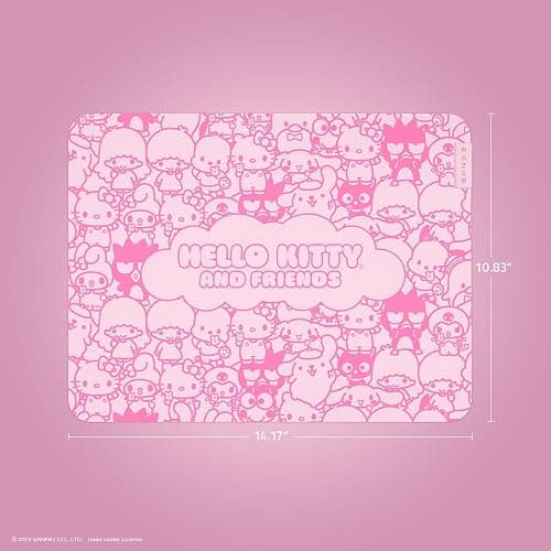 Razer Gigantus V2 Cloth Gaming Mouse Pad (Medium): Textured MicroWeave Cloth Surface - Thick, High-Density Rubber Foam - Non Slip Base - Hello Kitty & Friends Edition thumbnail 5