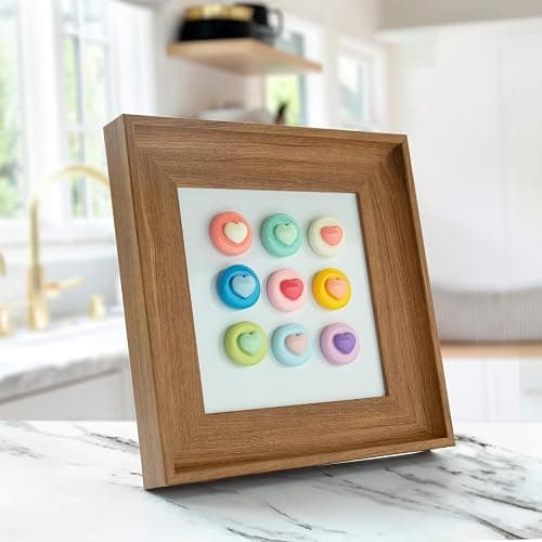 ⭐️ SUNURS 16/9-Piece Glossy Cute Macaron Love Heart Magnet Set - for Whiteboard, Locker, Kitchen & Office, Colorful Strong Decorative Magnetic Decals (Multi-Color, Multi-Pack) thumbnail 2