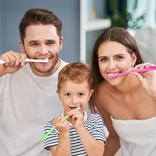 lanjue 8 Pieces End Tuft Toothbrush with Cover, Soft Interdental Brushes Tapered Brush Braces Toothbrush for Orthodontic Braces Detail Cleaning(Blue/Green/Rose Red/White) thumbnail 6