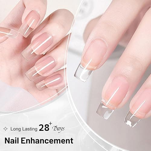 JODSONE Builder Gel for Nails,2Pcs 16.5ml Builder Gel Nail Polish for Thickening Strengthener Building Extension Nail Thickening Solution and Nail Art Design Gift for Women thumbnail 8