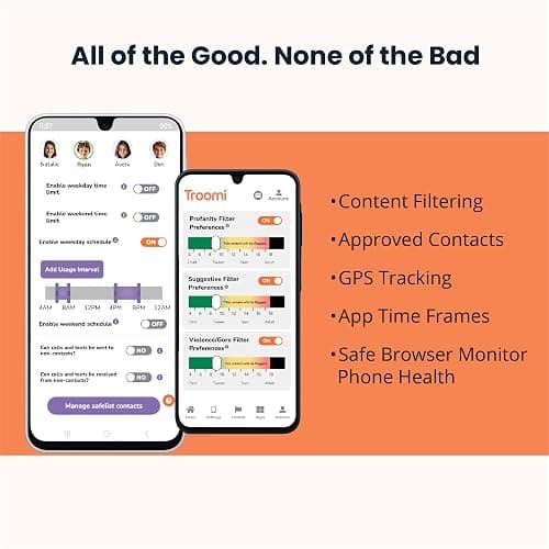 Troomi Phone for Kids and Teens – Galaxy A16 – Parental Controls, GPS Tracking, Text Monitoring & Content Filtering, 10,000+ Apps – Monthly Service and Activation Required thumbnail 5