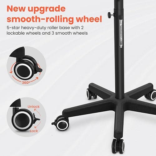 TASALON Ultimate Remarkable Color Station Salon Tray on Wheels, Cart with 3 Bowls, Adjustable Salon Service Rolling Tray, Hairdresser Color Station with Wheels - Hairstylist thumbnail 6