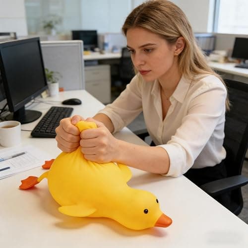 Duck Squish, Jumbo Pinch Toys for Kids, Cute Butter Stress Balls, Slow Rebound Ultra-Soft, Reusable Fidget Pinch Toys for Kid Boys Girls Teens Adult Women Men Kindergarten Birthday Christmas New Year thumbnail 8