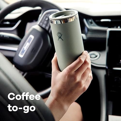 Hydro Flask Travel Coffee Cup – Insulated Stainless Steel, Non-Spill, Leak Proof to-Go Coffee Tumbler 16 Oz Agave Green thumbnail 5