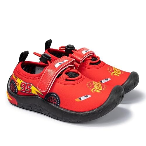 Disney Cars Water Shoes - Lightning McQueen Aqua Sock for Toddler Kids - Fashion Foot Protection for Water - Image 1