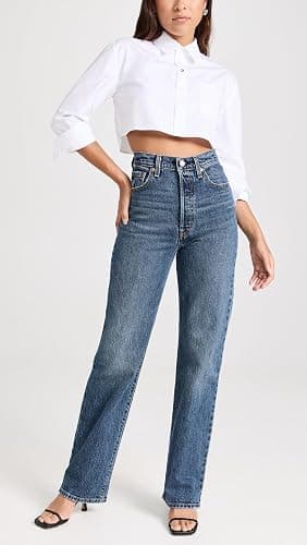 Levi's Womens Ribcage Full Length Jeans thumbnail 3