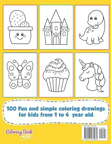 Simple & Big Coloring Book for Toddler: 100 Easy And Fun Coloring Pages For Kids, Preschool and Kindergarten thumbnail 2