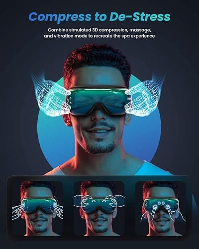 RENPHO Eyeris 1 Eye Massager with Heat, Birthday Gifts Eye Mask for Mom Dad Women Men Her Him, Smart Sleep Mask with Voice for Relax, Reduce Strain thumbnail 4