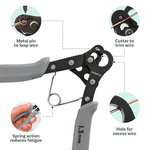 The Beadsmith One Step Looper – Create and Trim Consistent 1.5 mm Loops for Jewelry, Use With 18-26g Craft Wire thumbnail 5