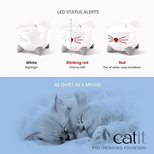 Catit Pixi Fontaine à Eau pour Chat 2,5 L Blanc thumbnail 5