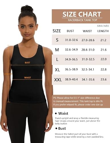Dalavch 5 Pack Women's Workout Racerback Tank Tops Yoga Athletic Running Gym Sports Crop Tops for Women No Built-in Bra thumbnail 6