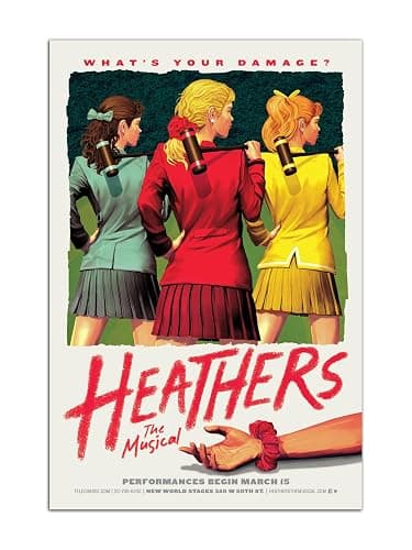 YOWAMEO Heathers The Musical 90s 80s Retro Poster Wall Art Decoration Room Aesthetic Canvas Painting Bedroom Picture (16x24inch(40x60cm)) - Image 1