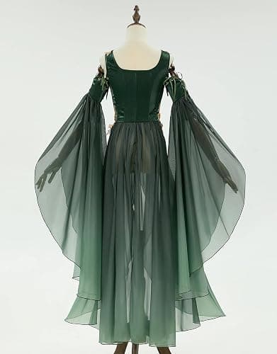daizbella Renaissance Costume Women Ren Faire Dress Outer Garment Elf Costume for Women(Underskirt Not Included) thumbnail 5