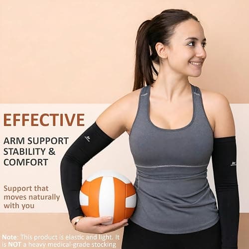 AetherGear Arm Sleeve (1 Pair) - Compression Cover Arm Sleeves Men and Women for Sports, Outdoors, UV Protection thumbnail 7