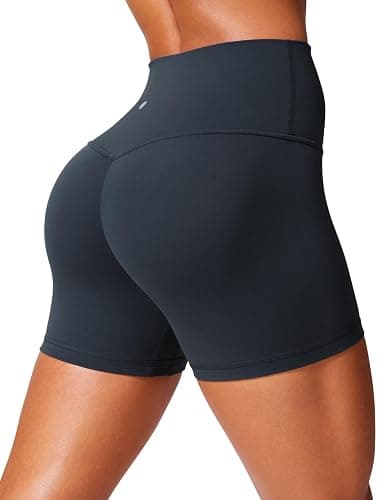 CRZ YOGA Secretsculpt Butterlift Biker Shorts 4" - No Front Seam High Waisted Womens Workout Gym Booty Scrunch Butt - Image 1